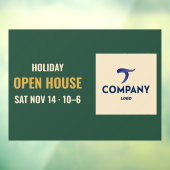 Logo van het Holiday Open House-bedrijf Raamsticker (Vel 3)