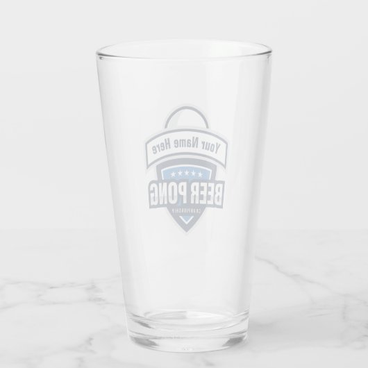 Logo van het kampioenschap beer Pong Glas (Achterkant)