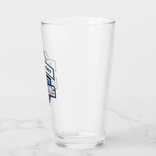 Logo van het  kampioenschap beer Pong Glas (Links)