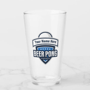 Logo van het  kampioenschap beer Pong Glas