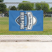Logo van het  kampioenschap beer Pong Spandoek (Insitu)