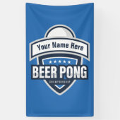 Logo van het  kampioenschap beer Pong Spandoek (Verticaal)