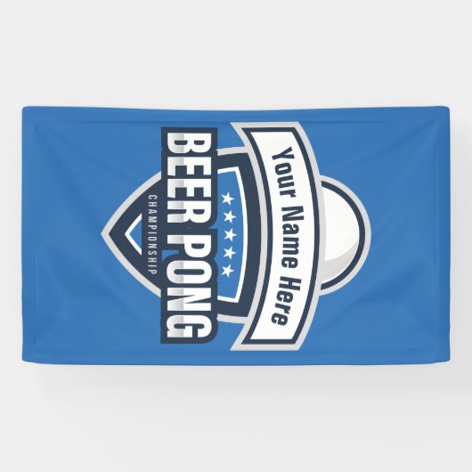 Logo van het kampioenschap beer Pong Spandoek (Horizontaal)
