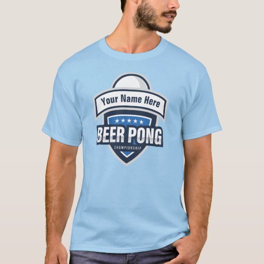 Logo van het  kampioenschap beer Pong T-shirt (Voorkant)