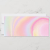 Logo van het marmer-roze cadeaubon voor regenboog (Achterkant)