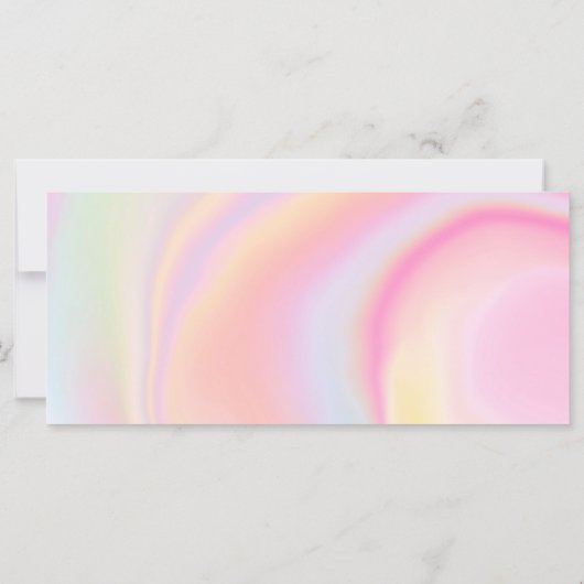 Logo van het marmer-roze cadeaubon voor regenboog (Achterkant)