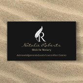 Logo van het monogram van de mobiele Notaristekena Visitekaartje