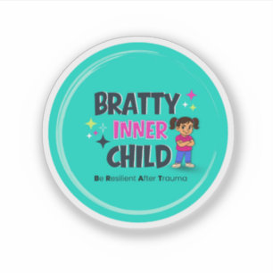 Logo van het ondeugende innerlijke kind sticker