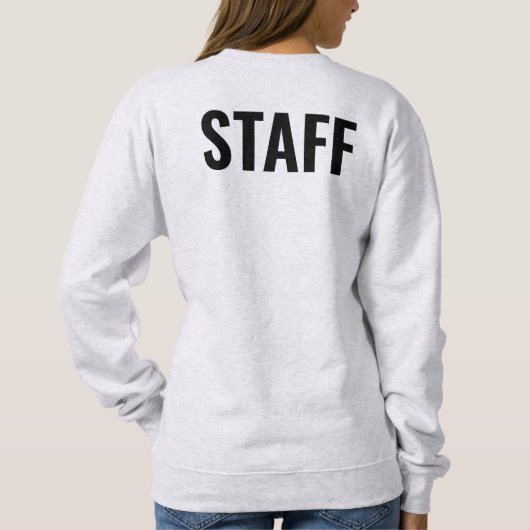 Logo van het personeelslid hier Aangepaste vrouwen Trui (Achterkant)