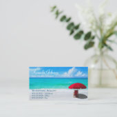 Logo van het Real Estate Professional Beach Visitekaartje (Staand voorkant)