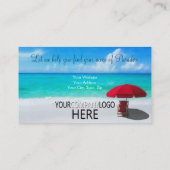 Logo van het Real Estate Professional Beach Visitekaartje (Achterkant)