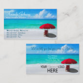 Logo van het Real Estate Professional Beach Visitekaartje (Voorkant / Achterkant)