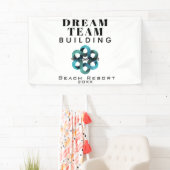 Logo van het team dat Dream Team bouwt Spandoek (Insitu)