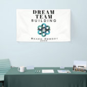 Logo van het team dat Dream Team bouwt Spandoek (Beurs)