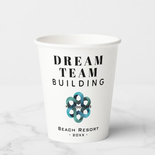 Logo van het Team van het team van Dream Papieren Bekers (Achterkant)