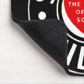 Logo van het treinspoor muismat (Hoek)