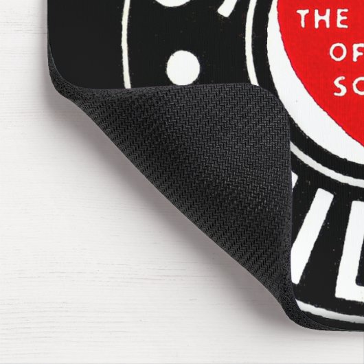 Logo van het treinspoor muismat (Hoek)