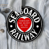 Logo van het treinspoor ronde button 6,0 cm (In situ)