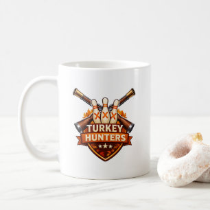 Logo van het Turkey Hunters Bowling Team Koffiemok