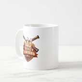 Logo van het Turkey Hunters Bowling Team Koffiemok (Voorkant links)