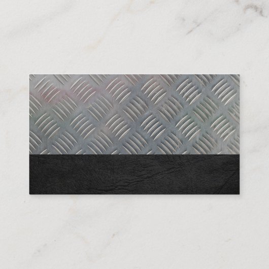 Logo van het waterpijpleidingsysteem | Metaal Visi Visitekaartje (Achterkant)