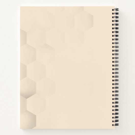 Logo van honingbijen notitieboek (Achterkant)