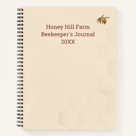 Logo van honingbijen notitieboek (Voorkant)