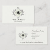 Logo van honingbijen visitekaartje (Voorkant / Achterkant)