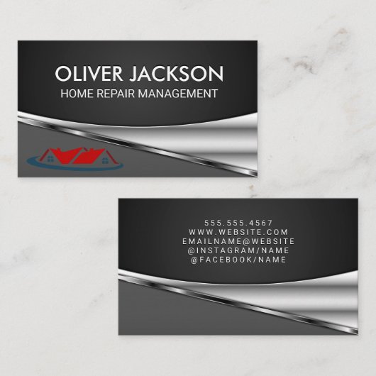 Logo van hypotheekhuis visitekaartje (Voorkant / Achterkant)