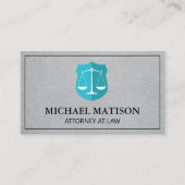 Logo van Justitia Visitekaartje (Voorkant)