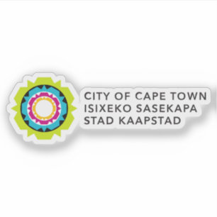 Logo van Kaapstad, de Republiek Zuid-Afrika Sticker