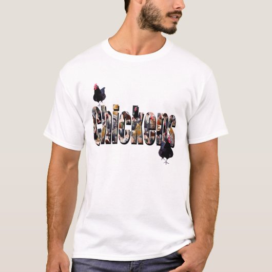 Logo van kippen Afbeeldingen, T-shirt (Voorkant)