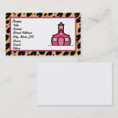 Logo van leopard Print Visitekaartje (Voorkant / Achterkant)