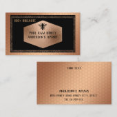 logo van Luxe roos goudhoning Visitekaartje (Voorkant / Achterkant)