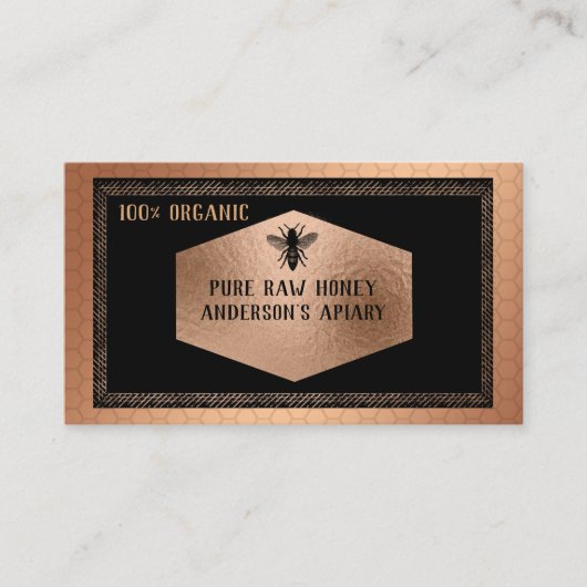 logo van Luxe roos goudhoning Visitekaartje (Voorkant)