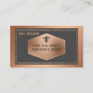  logo van Luxe roos goudhoning Visitekaartje