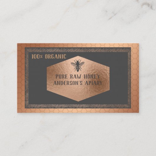 logo van Luxe roos goudhoning Visitekaartje (Voorkant)