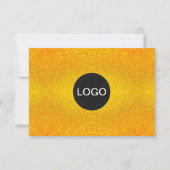 Logo van luxemerken, elegante gouden cadeaubon (Voorkant)