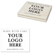 Logo van 'Made with Care' website zakelijk Rubberstempel (Gestempeld)