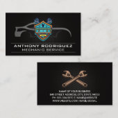 Logo van mechanische garage | Grafisch ontwerp spo Visitekaartje (Voorkant / Achterkant)