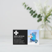 Logo van Medicus | Online Dokter Apps Visitekaartje (Staand voorkant)