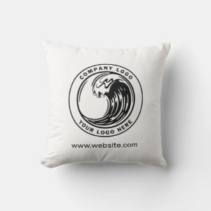 Logo van merk en websiteadres toevoegen Resort Kussen