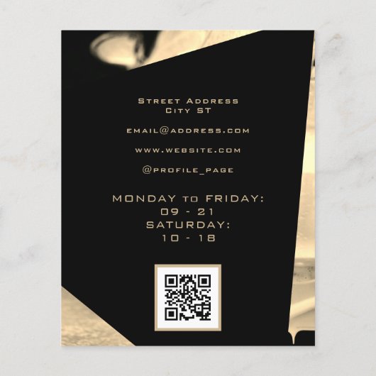 Logo van metallische autobel flyer (Achterkant)