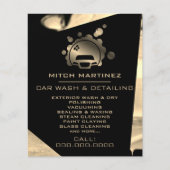 Logo van metallische autobel flyer (Voorkant)