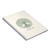 Logo van milieuvriendelijk Tree of Life-bedrijf Notitieboek (Rechterzijde)