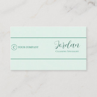 Logo van Mint Green Cleaning Service Maid Visitekaartje