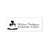 Logo van One Tier Wedding Cake Wedding Baker Rubberstempel (Afrduk)