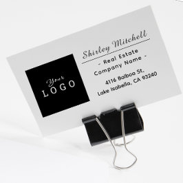 Logo van onroerend goed bedrijf - Aangepaste naam  Rubberstempel