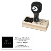 Logo van onroerend goed bedrijf - Aangepaste naam  Rubberstempel (Gestempeld)