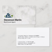 Logo van onroerend goed  visitekaartje (Voorkant / Achterkant)